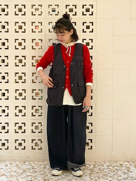「BEAMS BOY（ビームスボーイ）のアイテム」を使った、おふじさん（レディース・165cm）の秋コーディネート