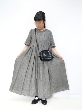 「Steven Alan（スティーブンアラン）のアイテム（シューズ）」を使った、カナエさん（レディース・150cm）の夏コーディネート
