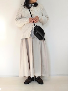 「TONE SELECT GOODS（トーンセレクトグッズ）のアイテム」を使った、カナエさん（レディース・150cm）の秋コーディネート