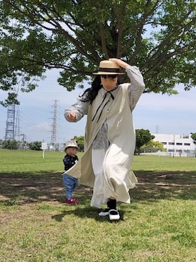 「Libra Cue（リブラ キュー）のアイテム（スカート）」を使った、カナエさん（レディース・150cm）の春コーディネート