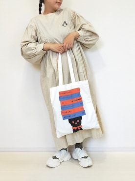 「INTER FACTORY（インターファクトリー）のアイテム（ワンピース/ドレス）」を使った、カナエさん（レディース・150cm）の夏コーディネート