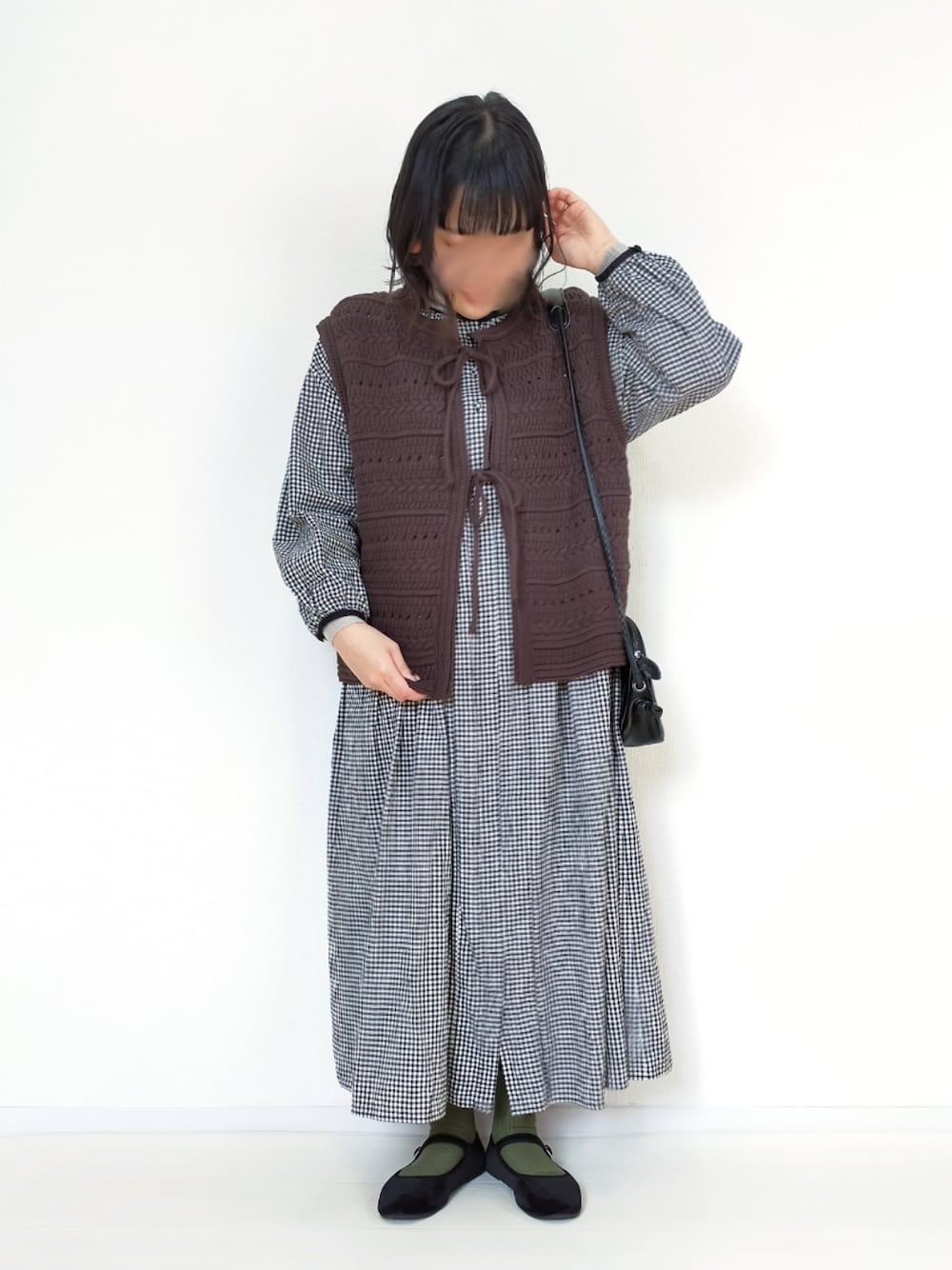 オオカミとフクロウ】キンモクセイのシーソー ロングワンピース リネン