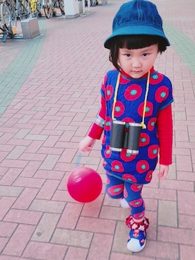 「カラー×コーデ」｜ARUさん（キッズ・90cm）の夏コーディネート