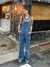 canal jean YA-YAスリムフレアオーバーオール CANAL JEAN（キャナルジーン）の「YA-YA(ヤヤ) 