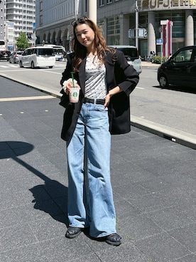 「SALOMON（サロモン）のアイテム」を使った、Rannaさん（レディース・166cm）の春コーディネート