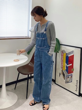 canal jean 【smileyranna 】デニムオーバーオール CANAL JEAN（キャナルジーン）の「smileyranna デニム