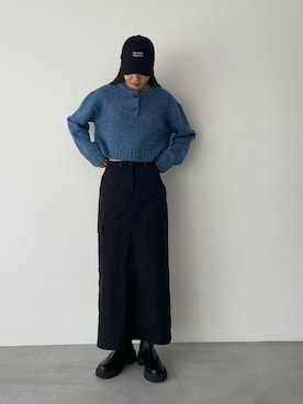 「アイテム（ブーツ）」を使った、Rannaさん（レディース・167cm）の秋コーディネート