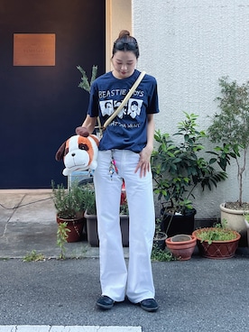 「adidas（アディダス）のアイテム」を使った、Rannaさん（レディース・166cm）の春コーディネート