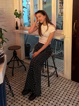 「アイテム（スカート）」を使った、Rannaさん（レディース・166cm）の夏コーディネート