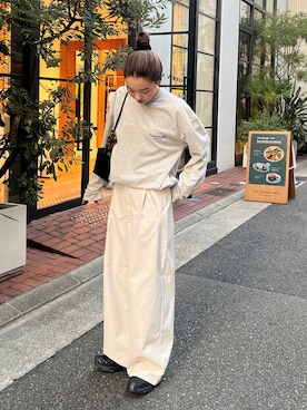 「SALOMON（サロモン）のアイテム」を使った、Rannaさん（レディース・166cm）の春コーディネート