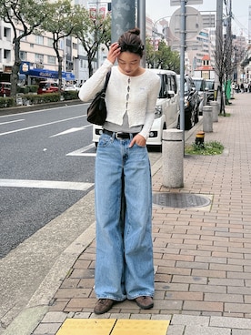 「Levi's（リーバイス）のアイテム」を使った、Rannaさん（レディース・166cm）の春コーディネート