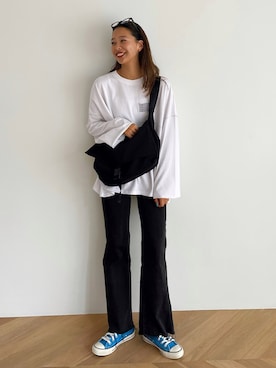 「ROLLA'S（ローラス）のアイテム」を使った、Rannaさん（レディース・167cm）の秋コーディネート