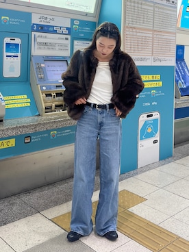 Rannaさん（レディース・166cm）の冬コーディネート