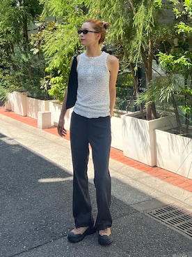 「アイテム（サングラス）」を使った、Rannaさん（レディース・166cm）の秋コーディネート
