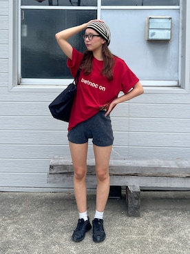 「SALOMON（サロモン）のアイテム」を使った、Rannaさん（レディース・166cm）の夏コーディネート