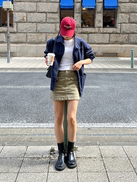 「アイテム（ブーツ）」を使った、Rannaさん（レディース・166cm）の秋コーディネート