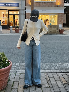 「HANNE（アン）のアイテム」を使った、Rannaさん（レディース・166cm）の冬コーディネート