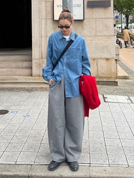 「アイテム（ファッション雑貨）」を使った、Rannaさん（レディース・166cm）の秋コーディネート