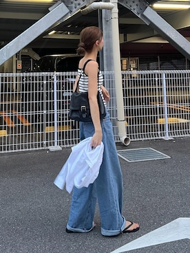 「Levi's（リーバイス）のアイテム」を使った、Rannaさん（レディース・166cm）の秋コーディネート