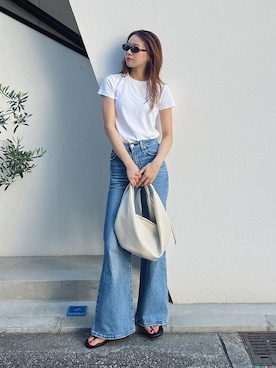 「Levi's（リーバイス）のアイテム」を使った、Rannaさん（レディース・166cm）の秋コーディネート