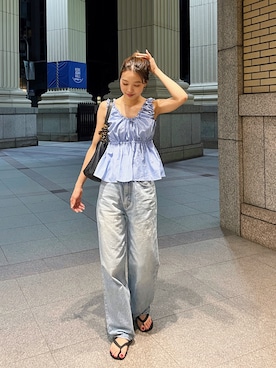 Rannaさん（骨格ウェーブ・レディース・166cm）の夏コーディネート