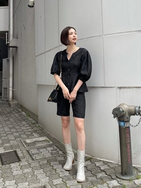 永田沙織(EMODA)さんのコーディネート