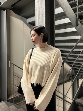 永田沙織(EMODA)さん（レディース・163cm）の秋コーディネート