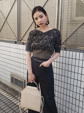 永田沙織(EMODA)さんのコーディネート