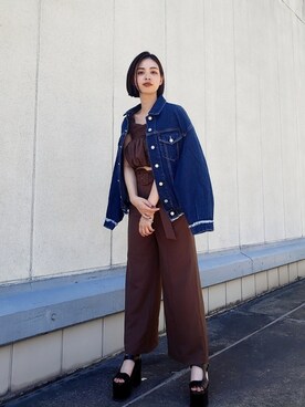 永田沙織(EMODA)さんのコーディネート