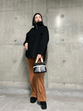 「EMODA（エモダ）のアイテム（その他トップス）」を使った、永田沙織(EMODA)さん（レディース・163cm）の秋コーディネート