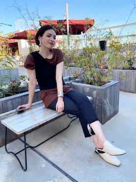 永田沙織(EMODA)さんのコーディネート