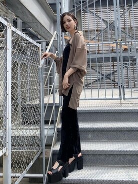 永田沙織(EMODA)さんのコーディネート