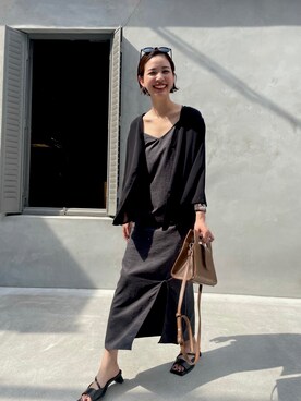 永田沙織(EMODA)さん（レディース・163cm）の夏コーディネート