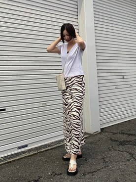 永田沙織(EMODA)さん（レディース・163cm）の夏コーディネート