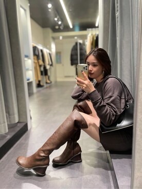 永田沙織(EMODA)さん（レディース・163cm）の秋コーディネート