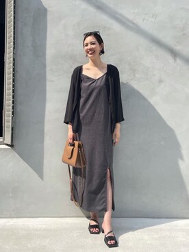 永田沙織(EMODA)さん（レディース・163cm）の夏コーディネート