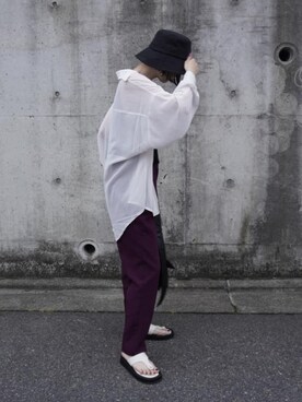 永田沙織(EMODA)さん（レディース・163cm）の夏コーディネート