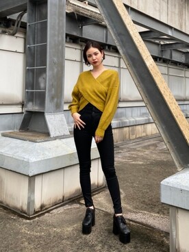 永田沙織(EMODA)さんのコーディネート