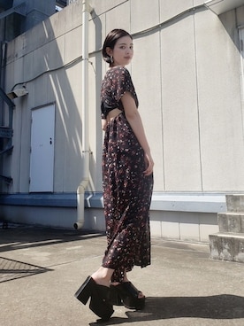 永田沙織(EMODA)さんのコーディネート