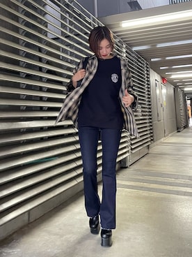 永田沙織(EMODA)さん(レディース・163cm)の秋コーディネート