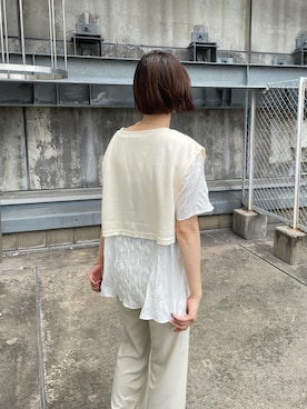 永田沙織(EMODA)さん（レディース・163cm）の夏コーディネート