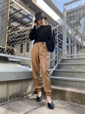 永田沙織(EMODA)さん（レディース・163cm）の秋コーディネート