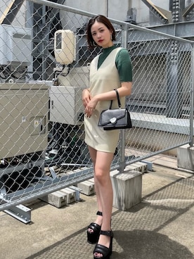 永田沙織(EMODA)さん(レディース・163cm)の夏コーディネート