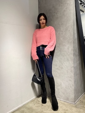 永田沙織(EMODA)さん(レディース・163cm)の秋コーディネート