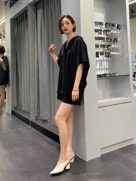 永田沙織(EMODA)さん（レディース・163cm）の夏コーディネート