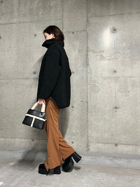 「EMODA（エモダ）のアイテム（その他トップス）」を使った、永田沙織(EMODA)さん（レディース・163cm）の秋コーディネート