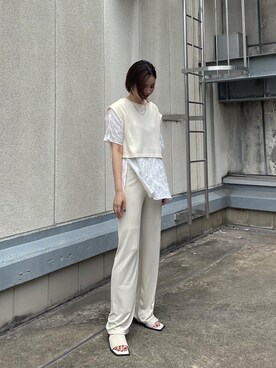 永田沙織(EMODA)さん（レディース・163cm）の夏コーディネート