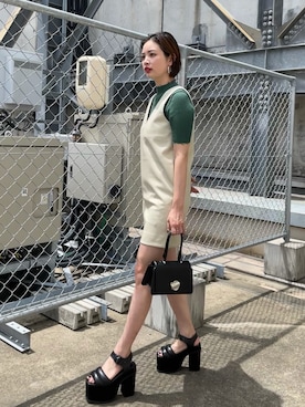 永田沙織(EMODA)さん(レディース・163cm)の夏コーディネート