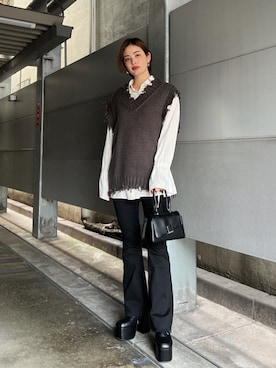 永田沙織(EMODA)さん（レディース・163cm）の夏コーディネート