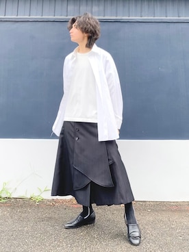「大学生」｜「アイテム（スリッポン）」を使った、ざわ_低身長男子styleさん（メンズ・163cm）の春コーディネート